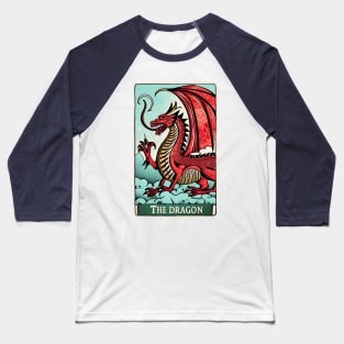 The Welsh Dragon Tarot Card Baseball T-Shirt